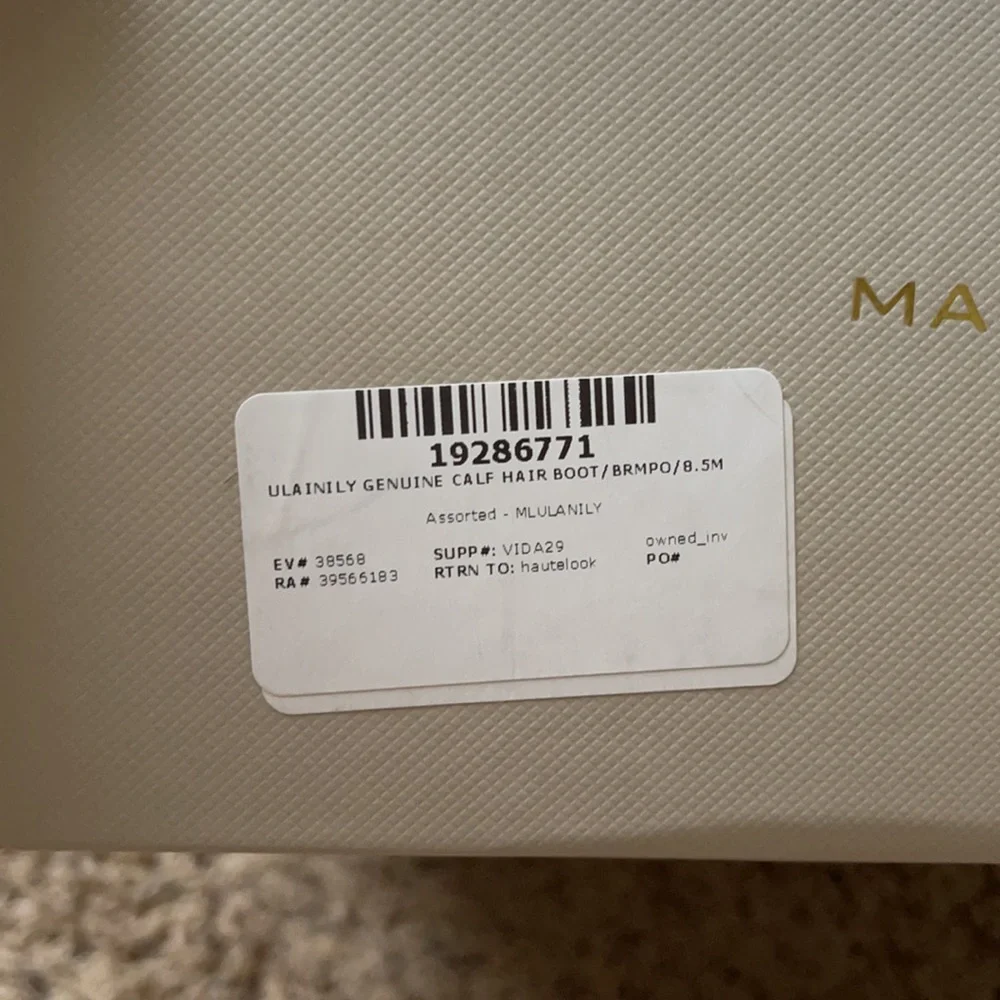 Marc Fisher LTF Ulanily Calf Hair Boot 8.5 - Picture 3 of 8